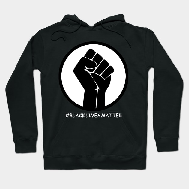 Black Power Fist Hoodie by valentinahramov